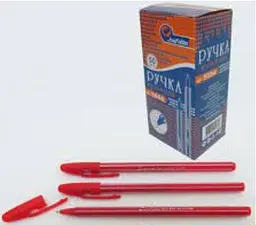 Ручка кулькова Josef Otten, червона, 50 шт., 555A-RED - мініатюра 2
