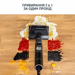 Rowenta Пилосос Rowenta безпровідний миючий X-Clean 7, 250Вт, конт пилок -0.5л, конт для води-0.65л, автон. робота до 50хв, вага-4.2кг, НЕРА, чорний - мініатюра 4