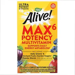 Мультивітаміни, Max6 (No-Iron) - 90 vcaps