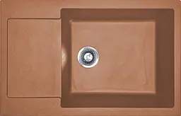 Кухонна мийка Adamant GENERAL terra-cotta 775x495x200 мм, з крилом 77,5 см