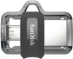 USB флеш-накопичувач SanDisk Ultra Dual 64GB USB-A + microUSB 3.0 OTG (SDDD3-064G-G46) [64719] - мініатюра 4