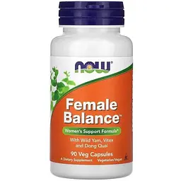 Натуральна добавка NOW Female Balance, 90 вегакапсул - мініатюра 1