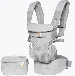 Рюкзак-переноска Ergobaby Omni 360 Baby Carrier All-In-One Cool Air Mesh з народження Pearl Grey