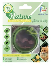 Протипаразитарний нашийник для котів Healthy Pet Nature зелений 35 см 103275