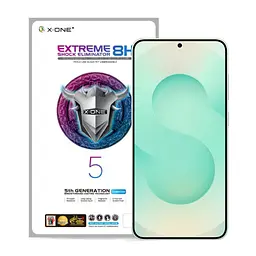 Захисна плівка Samsung S931 Galaxy S25 з чорною рамкою, протиударна, 8H, Extreme Shock Eliminator, 5th Generation X-One