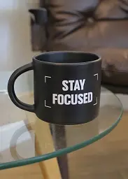 Чашка «Stay focused» чорна - мініатюра 4