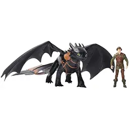 Набір Dragons Як приборкати дракона Беззубик 33 см та вершник Гикавка 7.5 см (SM66663/6074007) - мініатюра 3