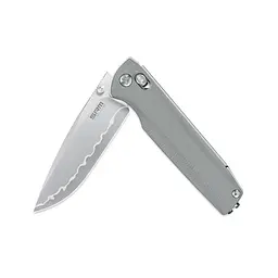 Ніж складаний туристичний SRM Terrier 258L-GK2 (9.3 см) 140Cr / G10 сірий - мініатюра 2