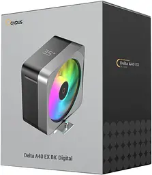 Кулер для процесора Ocypus Delta A40 EX Digital Black (DELTA-A40-BK1NAWD00E-GL) - мініатюра 12