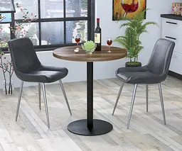 Обідній стіл круглий BS-450 Діаметр 70 см Loft Design (Горіх Модена)