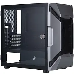Корпус 1stPlayer D3-A, чорний без БП, Mini Tower, Micro ATX/Mini ITX, 1xUSB 3.0/2xUSB 2.0, макс. CPU - 190 мм/VGA - 340 мм,