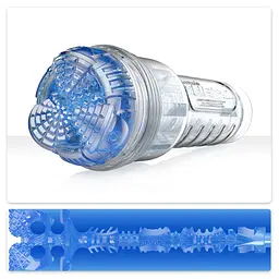 Мастурбатор Fleshlight Turbo Core Blue Ice, оральний секс, глибоке горло - мініатюра 6
