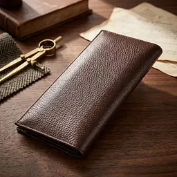 Класичний чоловічий вертикальний гаманець із натуральної шкіри Canpellini 21902 коричневий - мініатюра 3