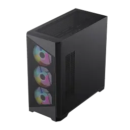 Корпус GameMax Destroyer MB, Black, без БЖ, Mid Tower, для MicroATX / Mini-ITX, 1xUSB 3.0 / 2xUSB 2.0, макс. CPU - 165 мм / VGA - 410 мм, 4x120 мм ARGB, бічна панель із загартованого скла - мініатюра 2