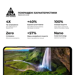 Захисне скло на Realme C65 5G/12 5G/Narzo 70x 5G/13 5G з олеофобним покриттям, Pro, повне проклеювання, антистатичний і пиловідштовхуючий шар, 9H, самоклеючеся, 2.5D, на весь екран, антистатичний клей, ArmorStandart (ARM77900) - мініатюра 5