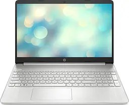 Ноутбук HP 15s-fq5021ua 15.6' FHD IPS AG, Intel i3-1215U, 8GB, F512GB, UMA, DOS, сріблястий (7X8M6EA)