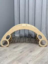 Дитяче ліжечко качалка-балансир з молочно-бежевим матрациком БонБон 0018 - мініатюра 8