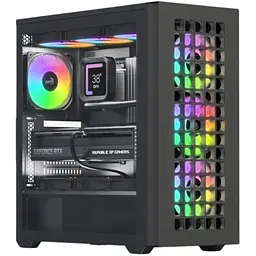 Корпус AeroCool D502A-G-BK-v1 Black (ACCM-DS02043.11) [146672] - мініатюра 2