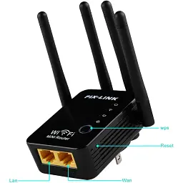 Ретранслятор Wi-Fi Pix-Link LV-WR16Q підсилювач Black (17604) - мініатюра 2
