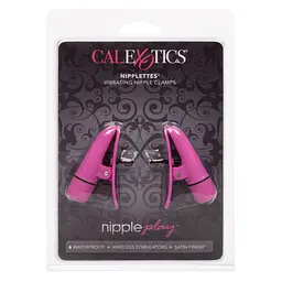 Затискачі на соски з вібрацією California Exotic Novelties, рожеві, 7 см - мініатюра 3