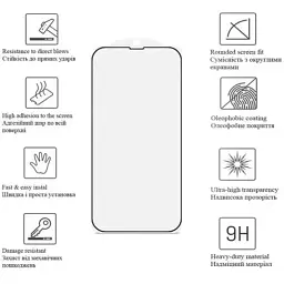 Скло захисне Drobak Poco X7 Pro Black (383893) - мініатюра 4