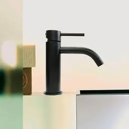 Змішувач для раковини Paffoni Light без донного клапана black matt LIG071NO, Чорний матовий - мініатюра 3