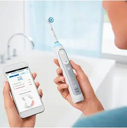 Електрична зубна щітка Oral-B Genius 8000, серебристый - мініатюра 4