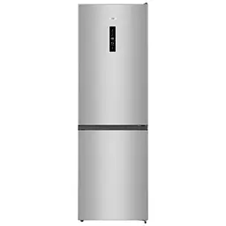 Холодильник Gorenje с нижней морозной камерой 185х60х60 см 2 двери 210(110) л А++ NoFrost Plus внешний дисплей серый