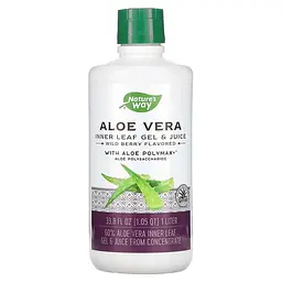 Натуральна добавка Nature's Way Aloe Vera Leaf Gel and Juice, 1 л - Лісова ягода