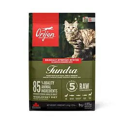 Сухий корм для кошенят та котів Orijen Tundra Cat з м'ясом та рибою 5.4 кг o28354