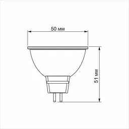 Світлодіодна лампа LED Videx MR16e 8W GU5.3 4100K (VL-MR16e-08534) - мініатюра 3