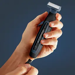 Тример Rowenta Forever Sharp Sport Collection, для бороди та вусів, мережа+акум., роторний мотор, насадок-3, сталь, чорно-синій - мініатюра 9