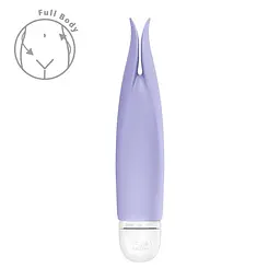 Вібратор з пелюстками Fun Factory VOLITA purple, компактний, дуже тихий, на батарейках - мініатюра 4