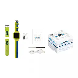 Дитячий розумний годинник Amigo GO004 Splashproof Camera+LED Green - мініатюра 8