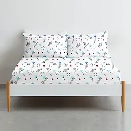 Простирадло на резинці Cosas Blue Wildflowers 90х200х20 см (BushLightBlue_90x200x20) - мініатюра 3