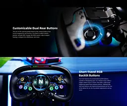 Кермо MOZA Racing Vision GS Steering Екран 2.8" RGB - мініатюра 10