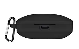 Чохол-накладка DK для Xiaomi Redmi Buds 6S Silicone Candy Friendly з карабіном (017206) (black) - мініатюра 2
