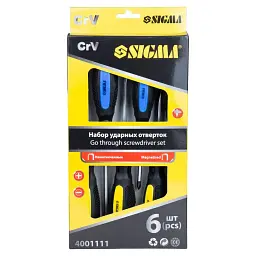Набір викруток Sigma ударних 6шт CrV (4001111) - мініатюра 7