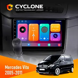 Штатна магнітола Mercedes-Benz Vito 2003-2014 Cyclone C10-001 2x32 CPL Cyclone (НФ-00004369)