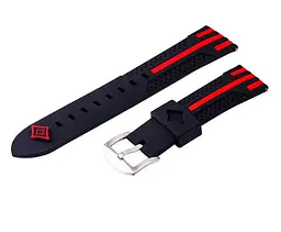 Силіконовий ремінець Primo Dart для годинника Samsung Gear S3 Classic SM-R770/Frontier RM-760 Black Red - мініатюра 4