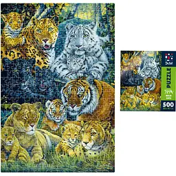 Пазли De.tail Дикі кішки 500 елементів (DT500-14) - мініатюра 3