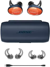 Навушники Bose SoundSport Free Wireless Headphones Orange/Blue (774373-0030) - мініатюра 4