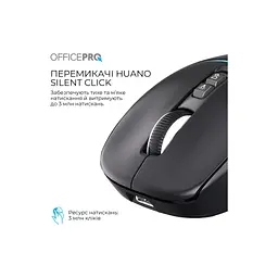 Мишка OfficePro M468B Wireless/Bluetooth Black (M468B) - мініатюра 9
