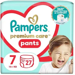 Підгузки Pampers Premium Care Pants Трусики Розмір 7 (17+ кг) 27 шт. (8006540807026)