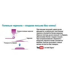 Ручка гелева UNI Signo 0,7 мм синій (UM-120.Blue) - мініатюра 2