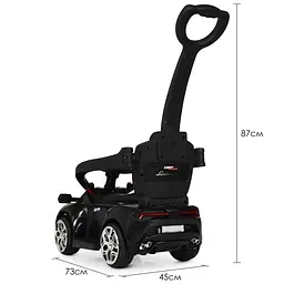 Дитячий електричний автомобіль Bambi Racer 6V одномісний до 25 кг Чорний (DE-169-E-1044) - мініатюра 5
