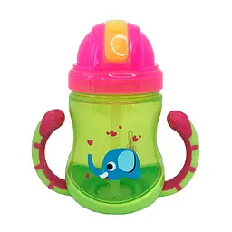 Поїльник дитячий з трубочкою Неон MGZ-0300(Lime) 270 мл