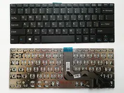 Клавіатура для ноутбуків Sony Vaio Z Canvas чорна без рамки
