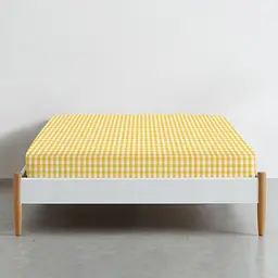 Простирадло на резинці в дитяче ліжечко Cosas Yellow Check 60х120х12 см (YellowCheck_120) - мініатюра 8