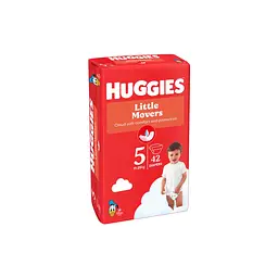 Підгузки Huggies Little Movers 5 (11-25 кг) Jumbo 42 шт (5029053567884_5029053567594) - мініатюра 3